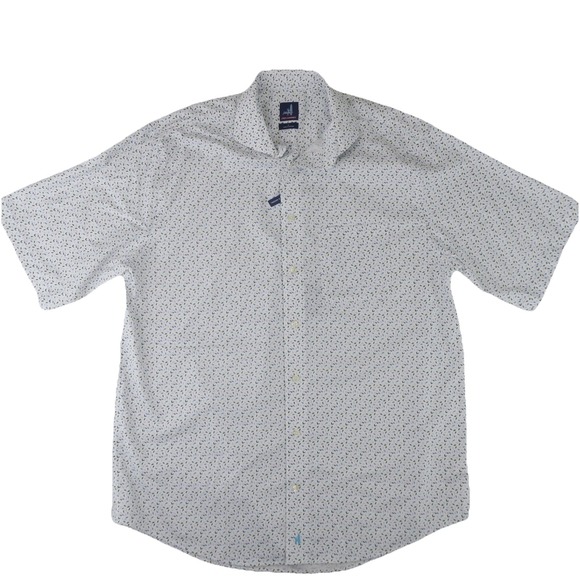 johnnie-O Other - Johnnie-O Prep-Formance Bamboo Button Up Shirt Mens Large Tall Paperclip Pattern